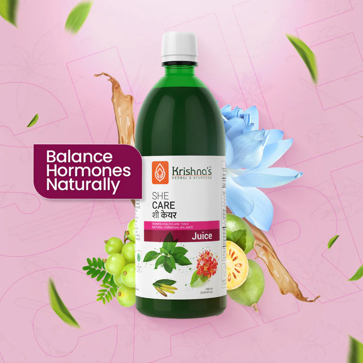 HeroImage_383f28b5-3f90-4611-bafe-776d83fd1a4c She Care Ayurvedic Juice – balance hormones naturally, best tonic for women’s health, Ayurvedic syrup for periods and metabolism.